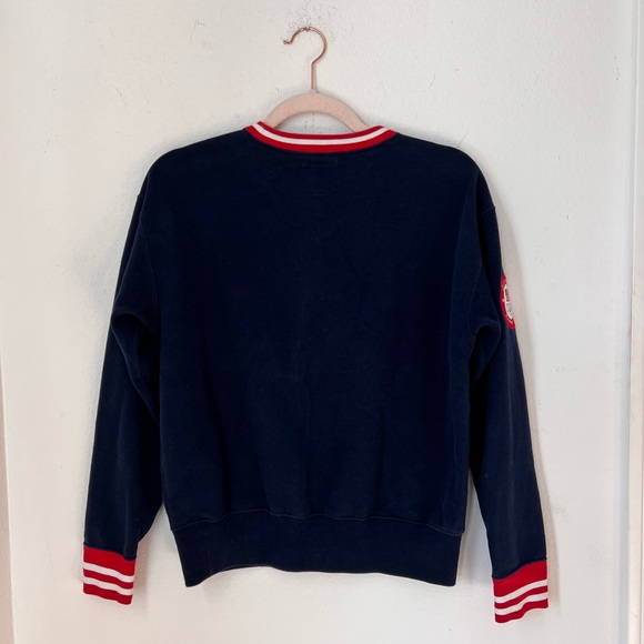 Polo Ralph Lauren 2022 Team USA Olympic Bear Pullover Blue Cotton Sweatshirt X - Picture 4 of 11